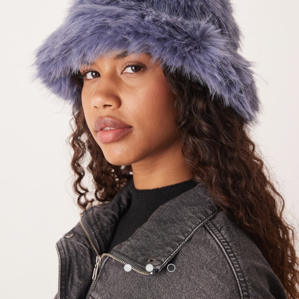 Free People x Unreal Fur Faux Fur Bucket Hat